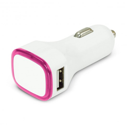 White Pink Callisto Car Chargers